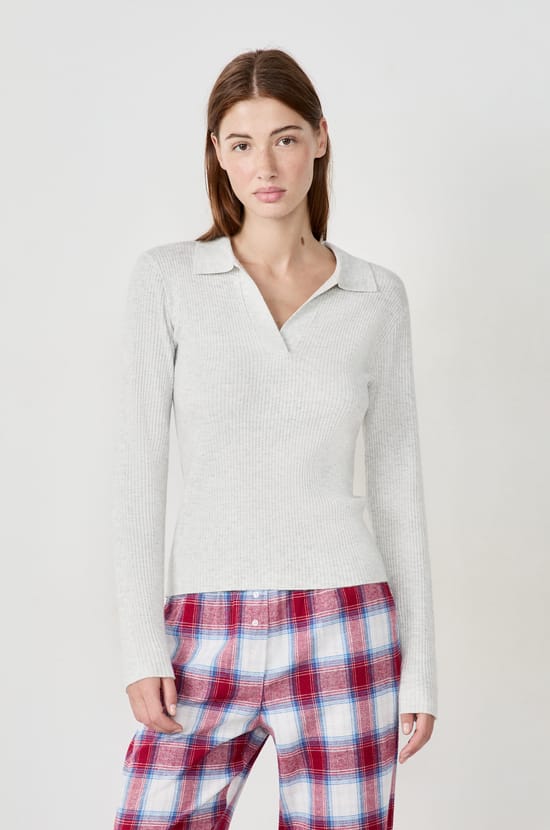 Polo manches longues;${refinementColor}