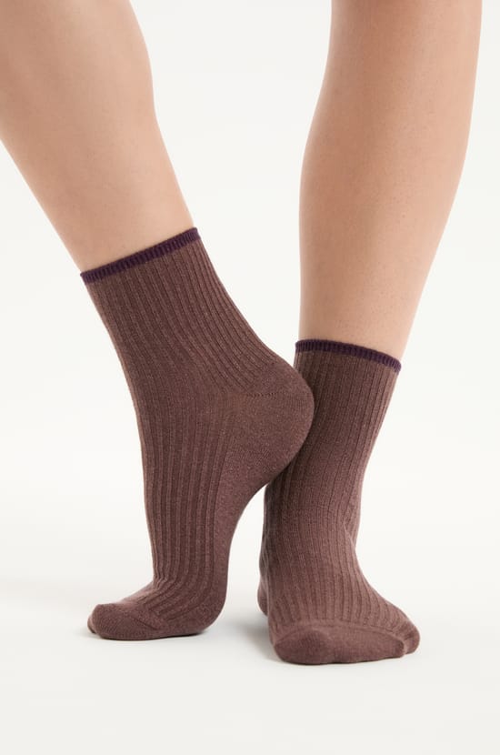 Shiny Socks with Cotton;${refinementColor}