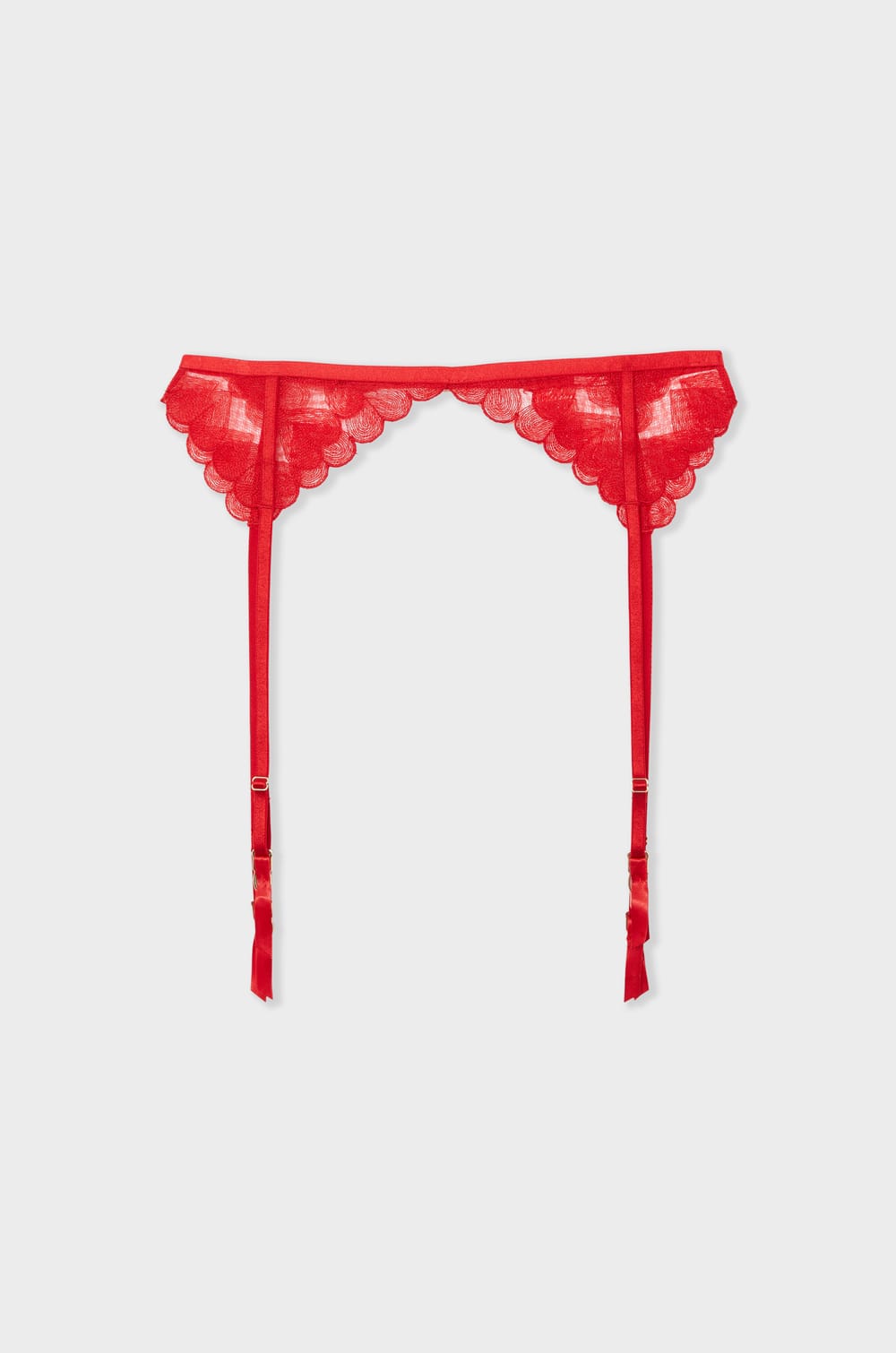 Heart Embroidery Garter Belt;${refinementColor}