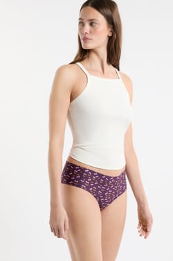 Hipster en microfibre sans couture à motifs cerises;${refinementColor}