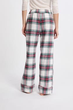 Pantalon de pyjama à carreaux en coton;${refinementColor}