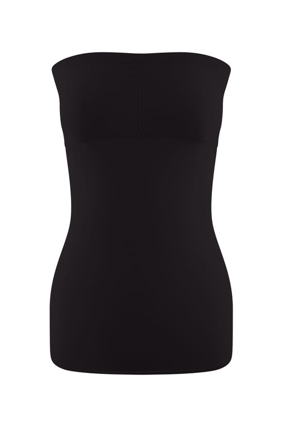 Bustier-Top aus Mikrofaser mit integrierter Bralette;${refinementColor}