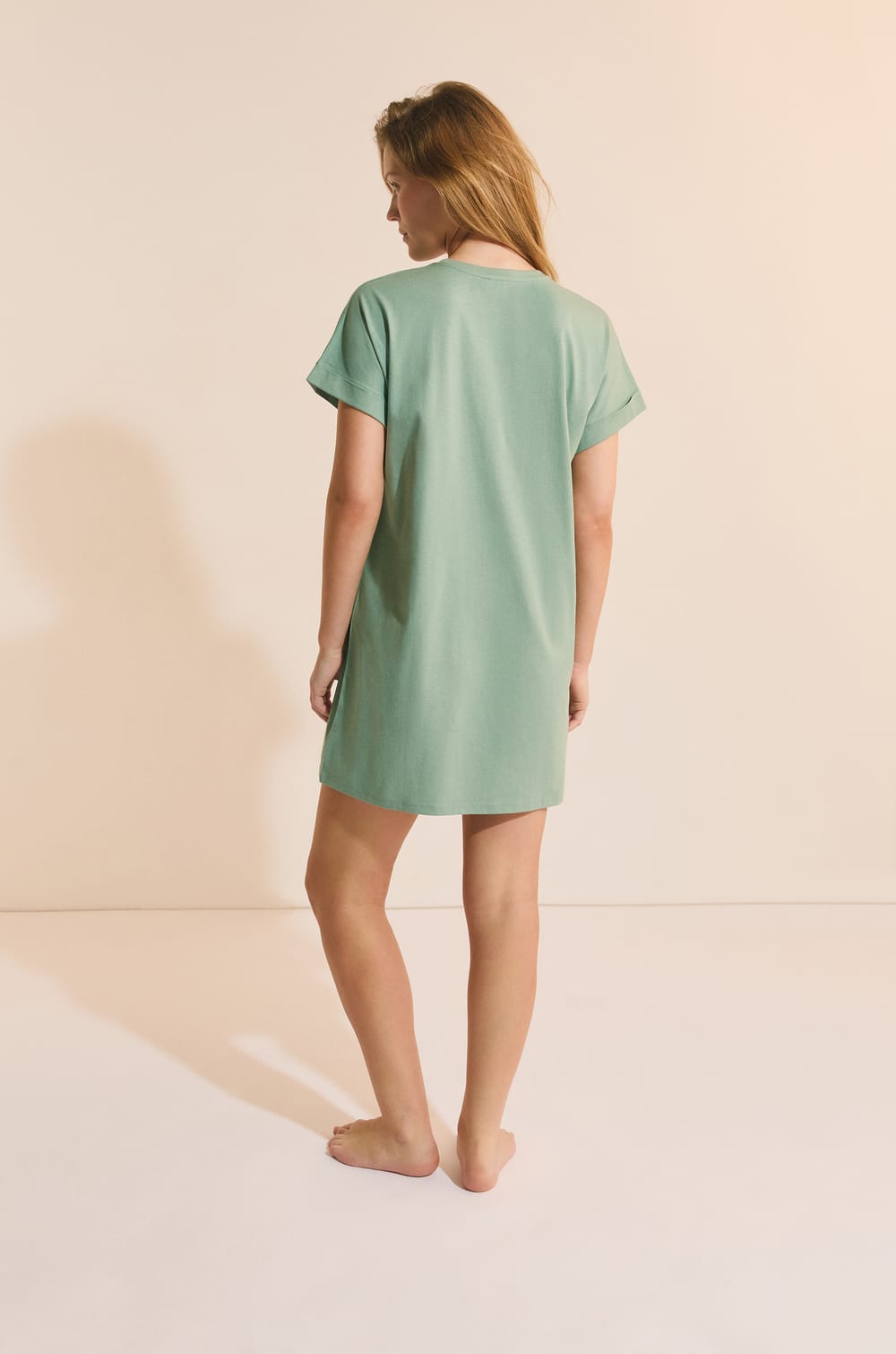 Chemise de nuit en coton;${refinementColor}