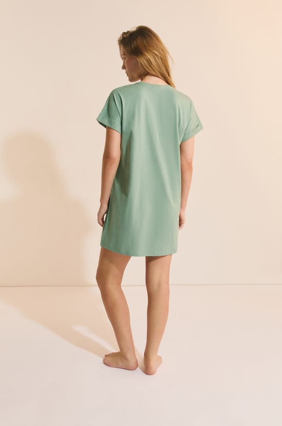 Chemise de nuit en coton;${refinementColor}