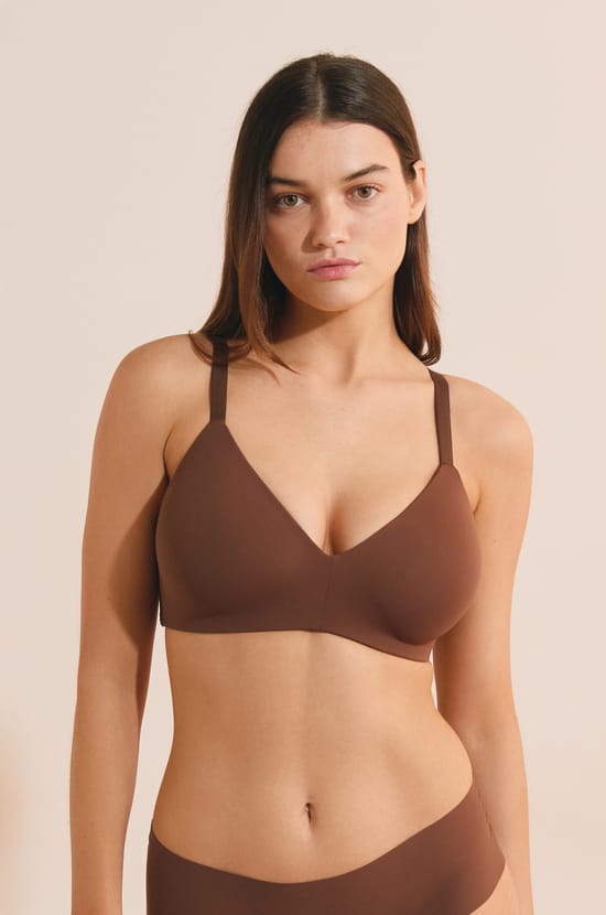 Soutien-gorge coques fines sans armatures;${refinementColor}