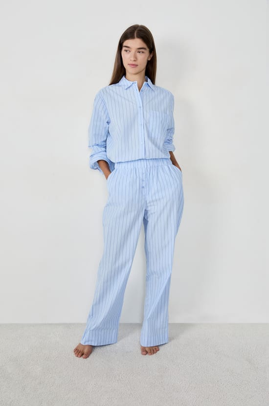 Pantalon de pyjama à rayures;${refinementColor}