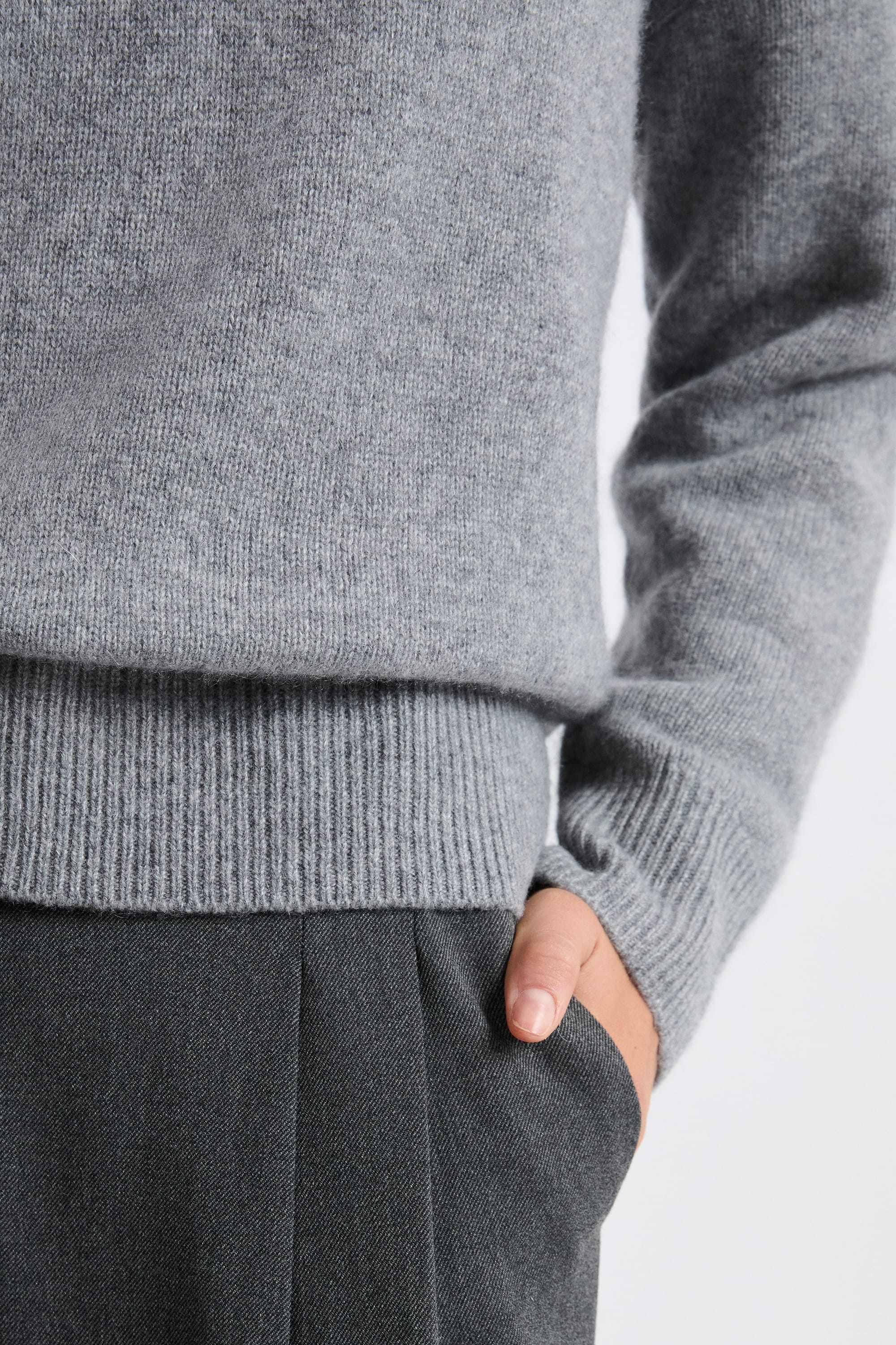 V-neck Cashmere Sweater - LOUISE BIGV - GRIS - ETAM