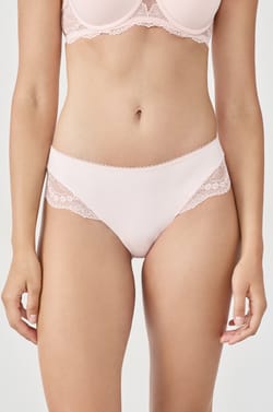 Microfiber and Lace Hipster;${refinementColor}