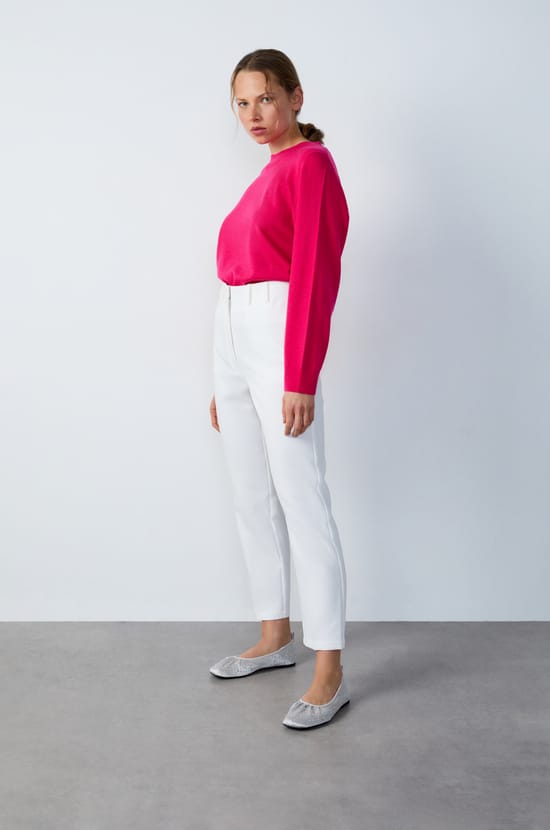 Cigarette Cut Pants;${refinementColor}