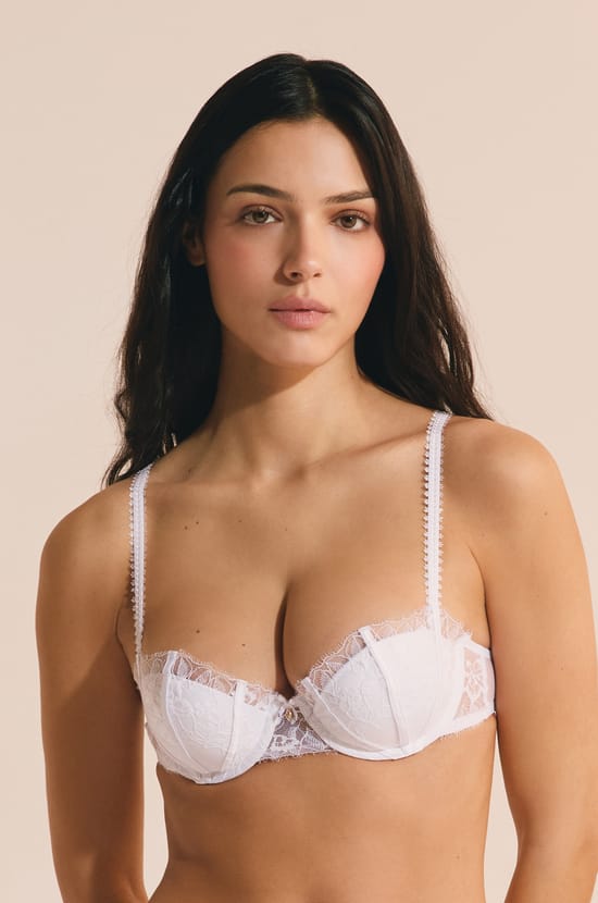 Sujetador push up balconnet de encaje y sat&eacute;n;${refinementColor}