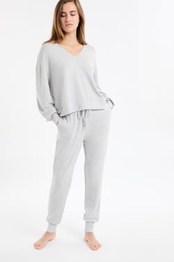 Pantalon de pyjama avec cordon;${refinementColor}