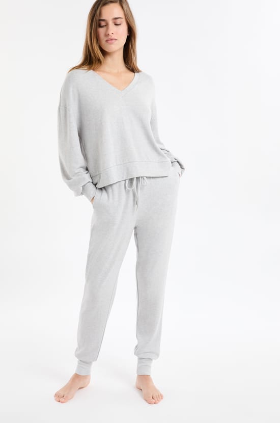 Pantalon de pyjama avec cordon;${refinementColor}
