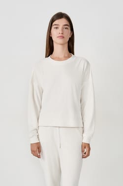 Fluwelen pyjama sweatshirt;${refinementColor}