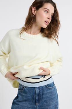 Pull &agrave; manches longues oversize;${refinementColor}