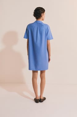 Robe courte avec lin;${refinementColor}