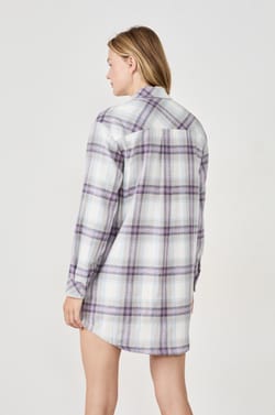Chemise de pyjama à carreaux;${refinementColor}