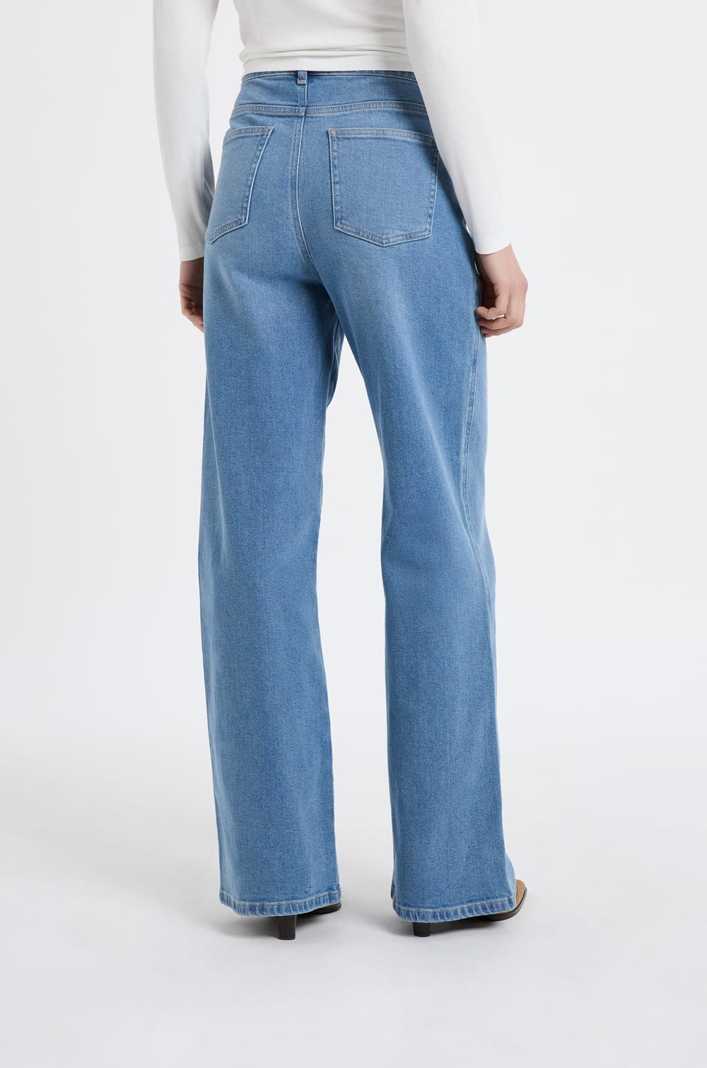 Straight cotton jeans;${refinementColor}