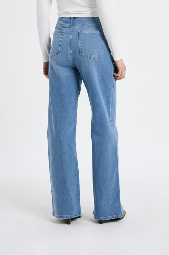 Straight cotton jeans;${refinementColor}