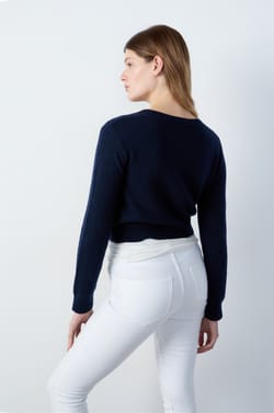 Short Buttoned Cardigan;${refinementColor}