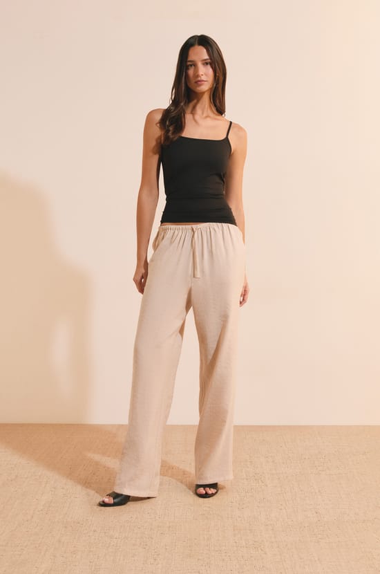 Pantalon fluide &eacute;lastiqu&eacute;;${refinementColor}