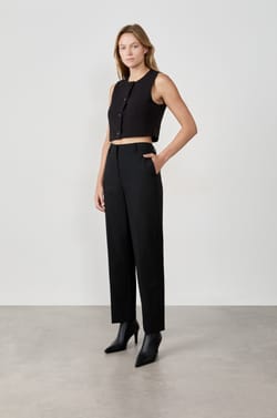 Straight Cut Trousers;${refinementColor}