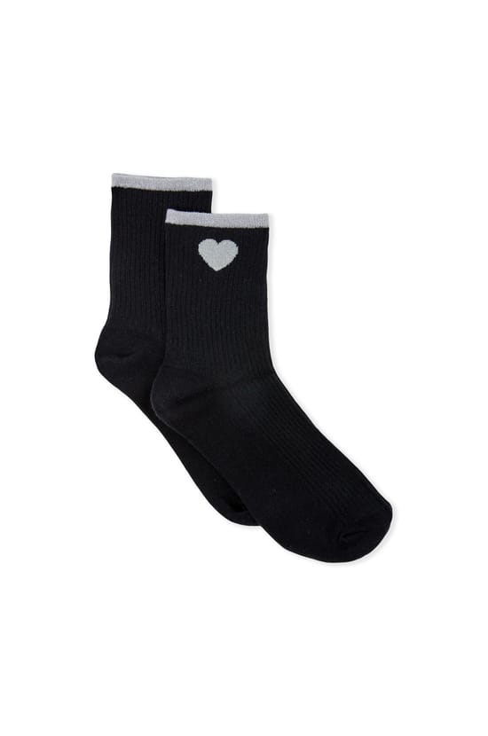 Chaussettes avec coton &agrave; motif coeur;${refinementColor}