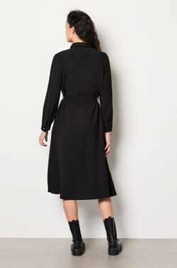 Belted Shirt Dress;${refinementColor}