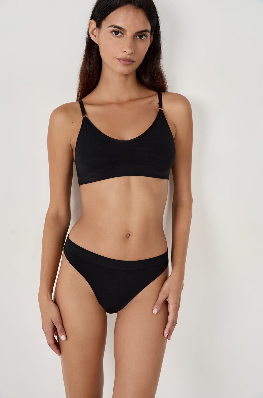 Tanga confort optimal en coton;${refinementColor}