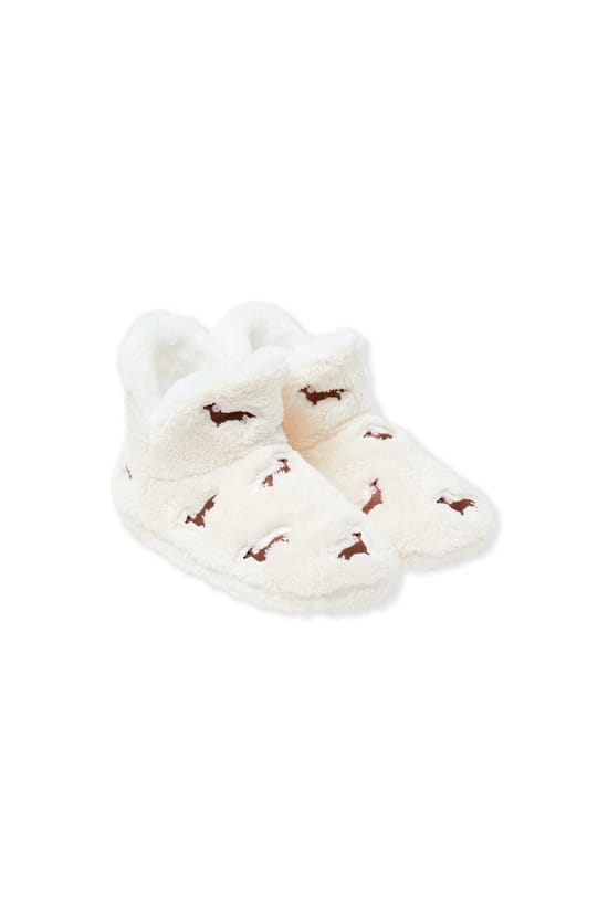 Chaussons bottines avec motifs teckels;${refinementColor}