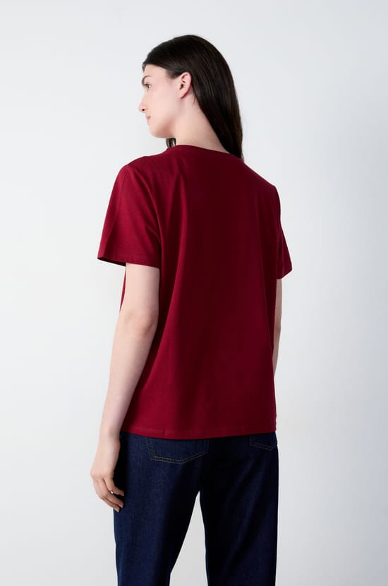 Lucky" printed cotton T-shirt;${refinementColor}