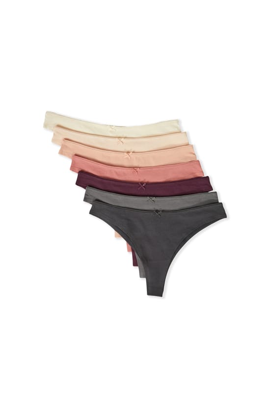Pack of 7 Cotton Brazilian Briefs;${refinementColor}