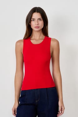 Fine Knit Tank Top;${refinementColor}