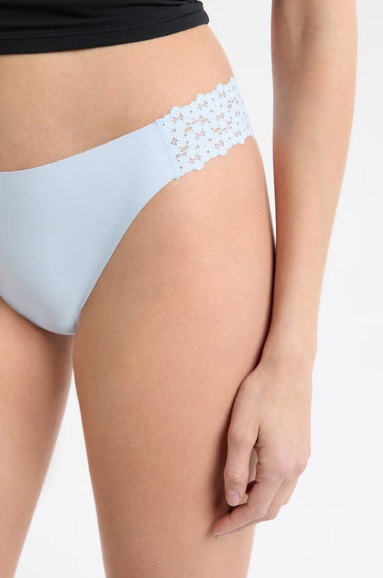 Microfibre and Lace Brief;${refinementColor}