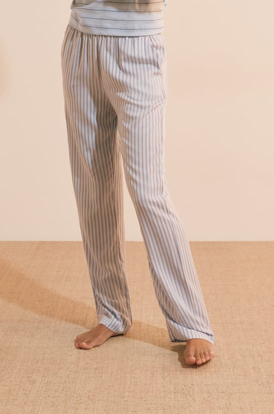 Pantalon de pyjama &agrave; rayures;${refinementColor}