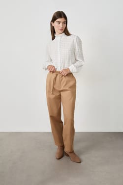 Pantalon  à nouer en coton;${refinementColor}