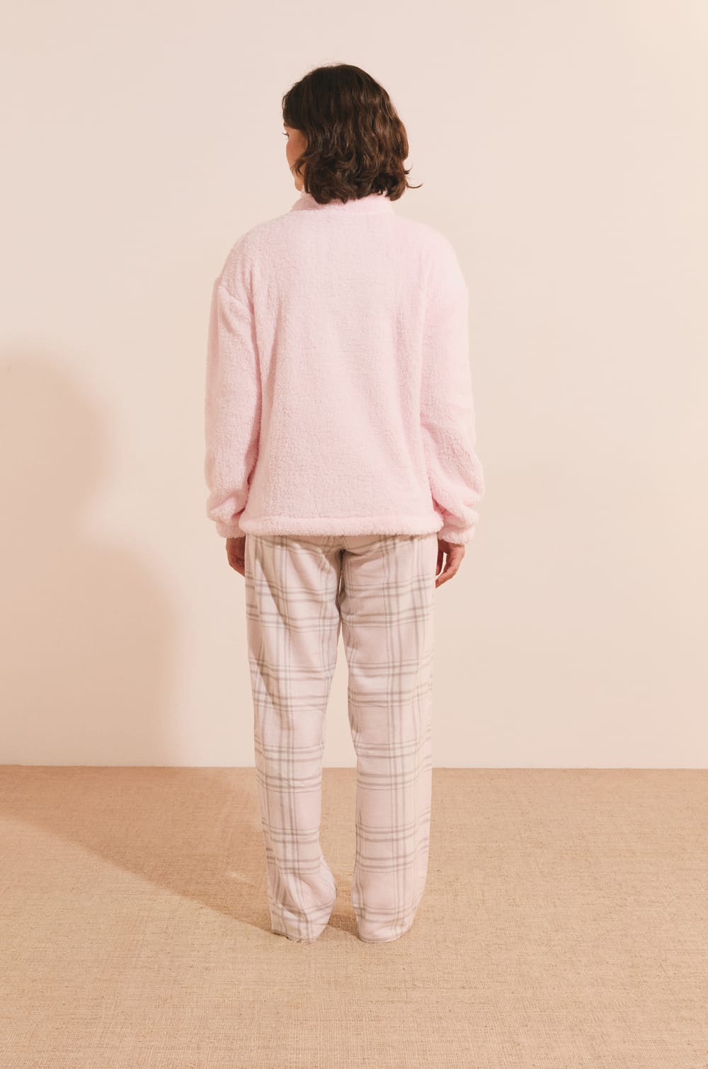 Ensemble de pyjama 3 pi&egrave;ces &agrave; carreaux;${refinementColor}