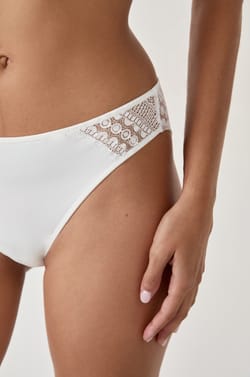 Panty con detalles de encaje;${refinementColor}