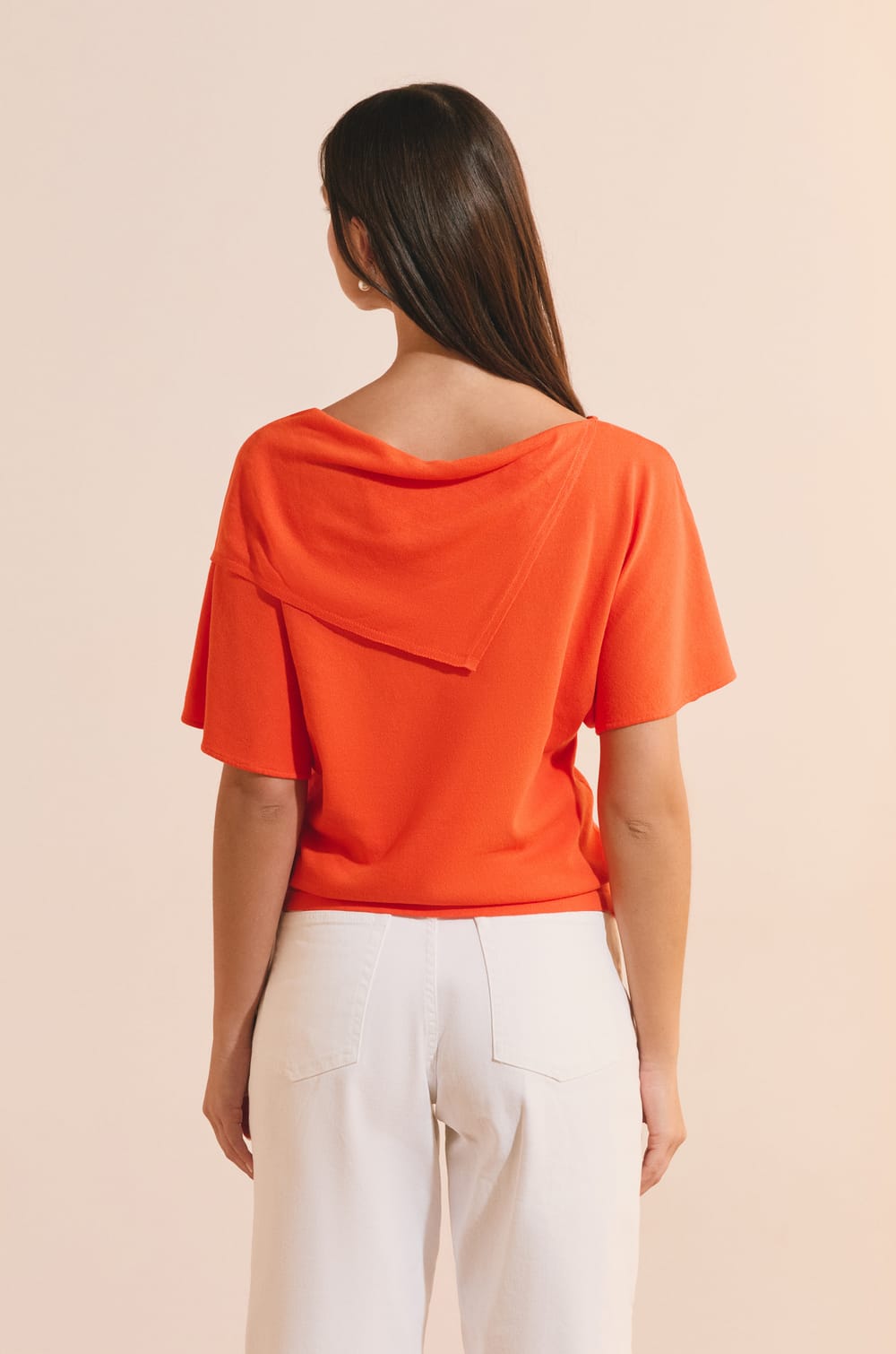 T-shirt manches courtes drap&eacute;;${refinementColor}