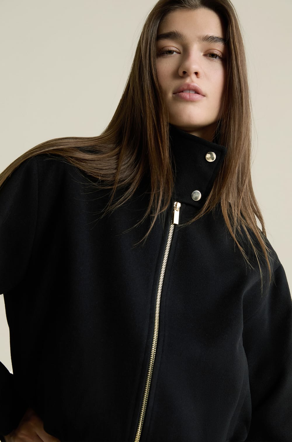 Bomber-Style Jacket;${refinementColor}