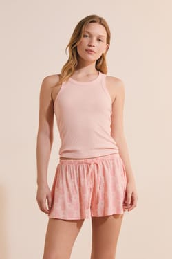Short de pyjama &agrave; motifs;${refinementColor}