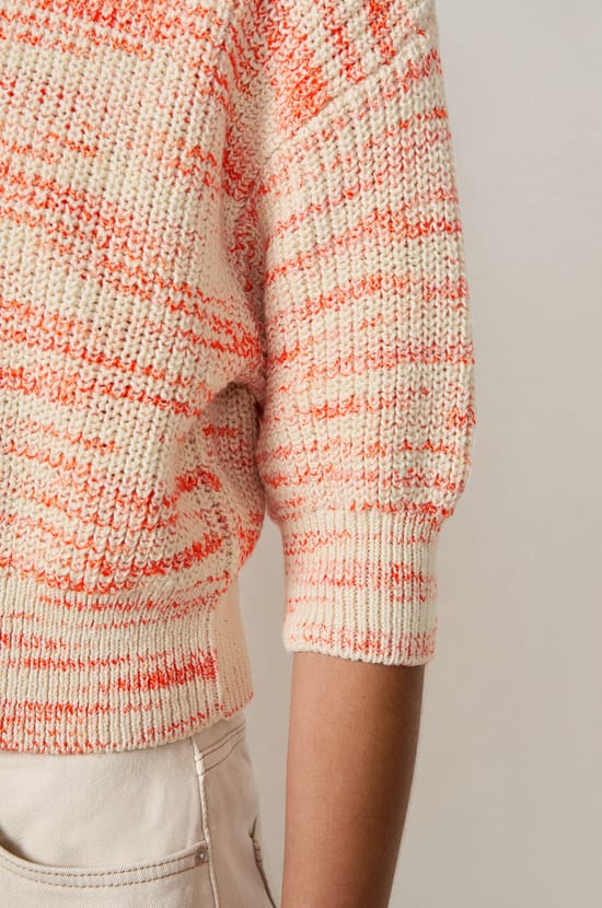 3/4 Sleeve Sweater;${refinementColor}