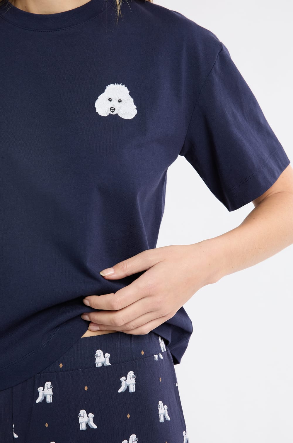 Ensemble de pyjama 2 pièces à motifs chiens;${refinementColor}