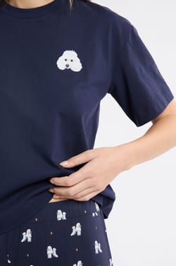 Ensemble de pyjama 2 pièces à motifs chiens;${refinementColor}