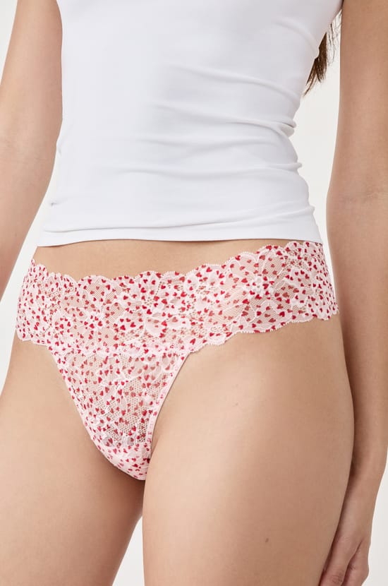 Lace Thong;${refinementColor}