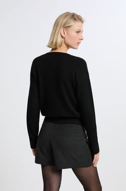 Round Neck Sweater with Wool;${refinementColor}