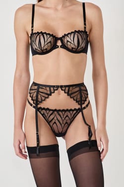 Garter Belt with Embroidery;${refinementColor}