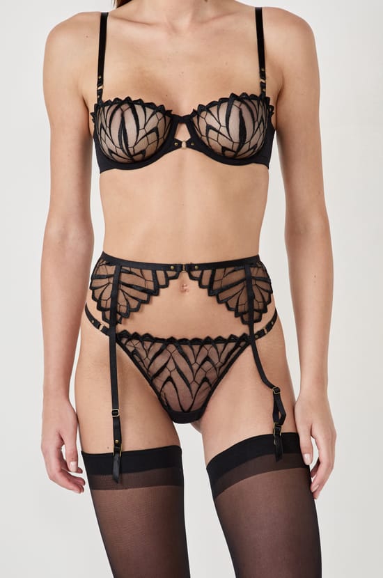 Garter Belt with Embroidery;${refinementColor}