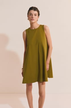 Robe courte en coton;${refinementColor}