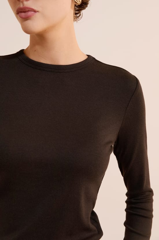 Langarm-T-Shirt aus Baumwolle;${refinementColor}