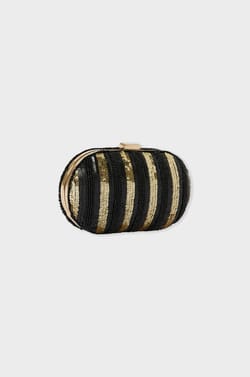 Sac pochette doré;${refinementColor}